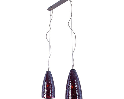 Glazen hanglamp 2 FLG. "Individu"