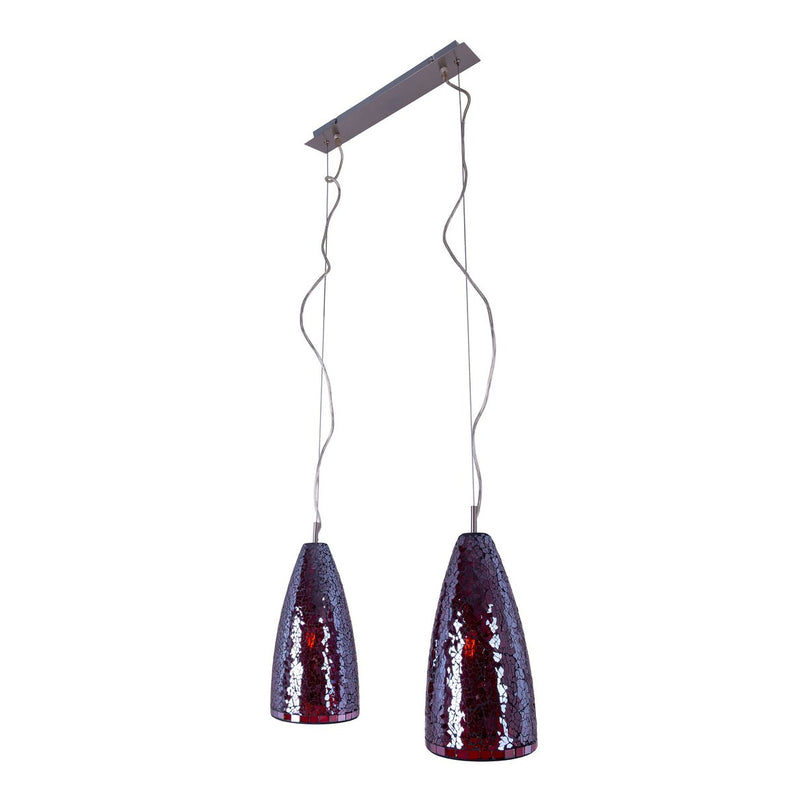 Glazen hanglamp 2 FLG. "Individu"