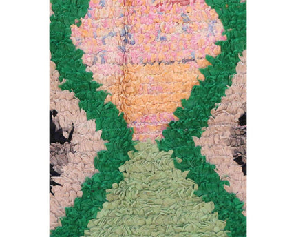 Marokkaans Berber-tapijt van gerecycled textiel 89 x 172 cm