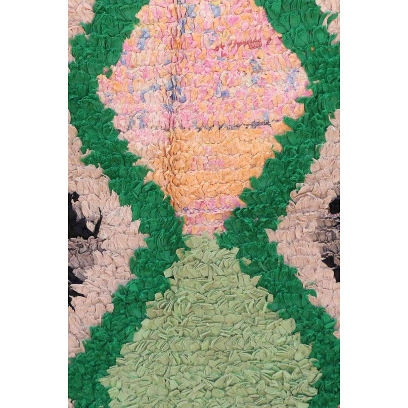 Marokkaans Berber-tapijt van gerecycled textiel 89 x 172 cm