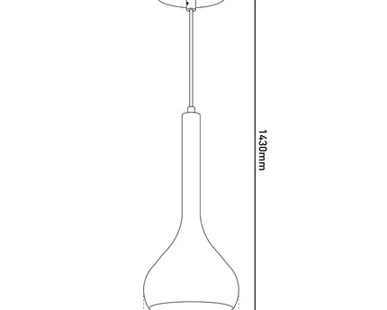 Hanger lamp "vaso", hintlamp gemaakt van metaal en rookglas in antraciet, E27 -aansluiting, voor eetkamer, woonkamer, hal of kantoor, met een Øvon 16 cm