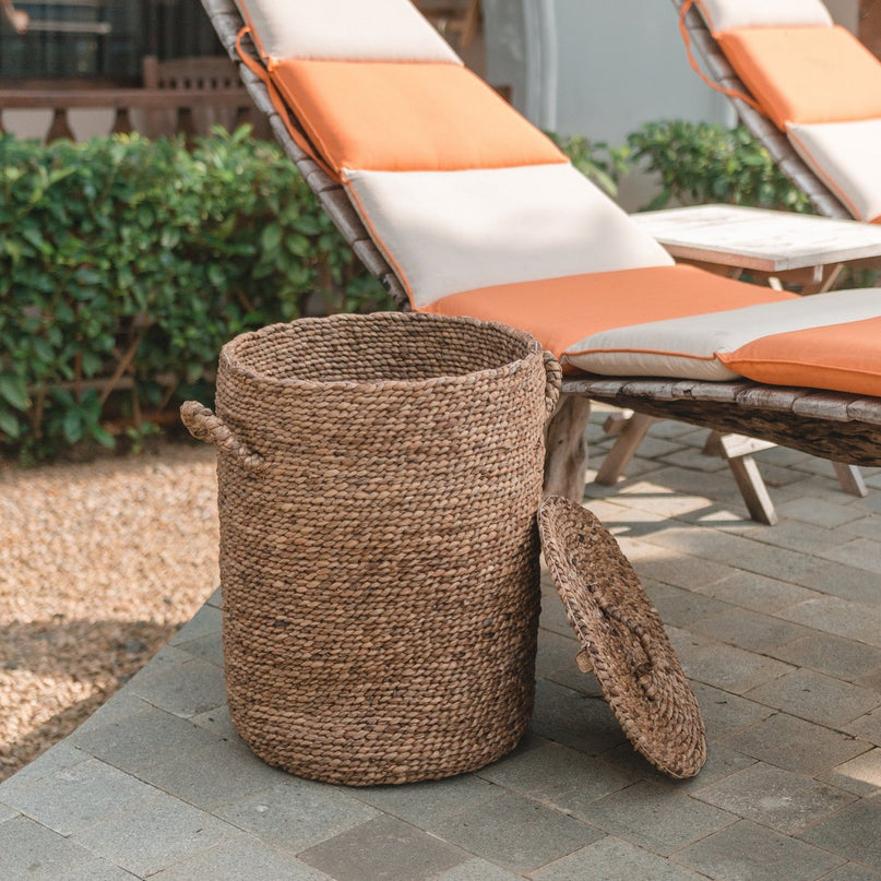 Opbergmand IKAT | Wasmand | Mand met deksel | Mand met deksels