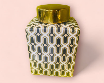 Zwart gouden pot (klein formaat: H21* B*14 D*14)