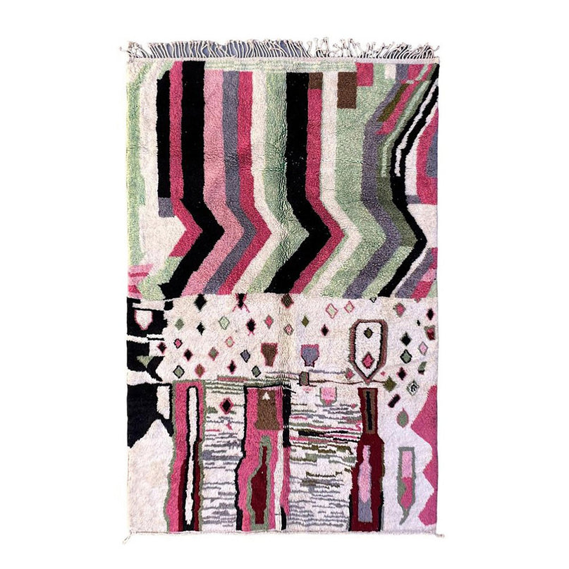 Zuiver wollen Marokkaans Berber-tapijt 203 x 292 cm