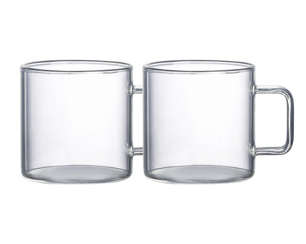 Grote glazen mokken 450 ml - set van 2