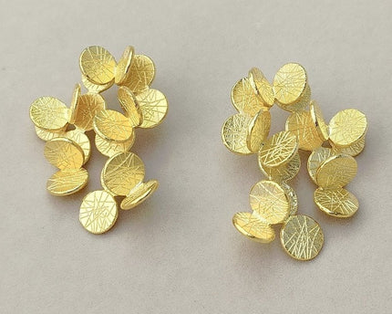 Elegante bloemboeket oorbellen