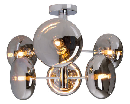 Plafondlamp "Orion" Smoky, Ø Caug.