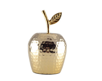 Gouden decoratieve appel 12,5x12.5x19cm