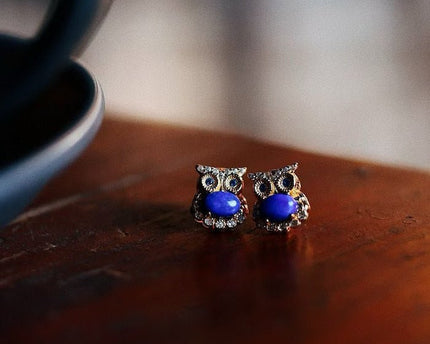 Lapis Lazuli Uil oorstekers