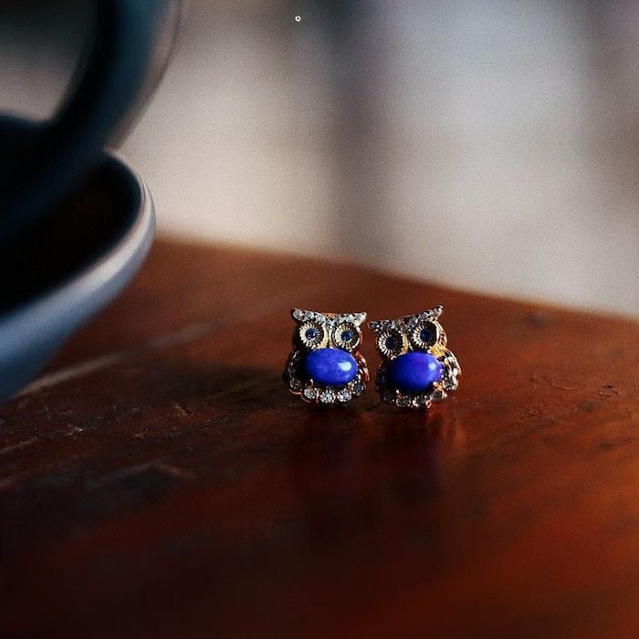 Lapis Lazuli Uil oorstekers