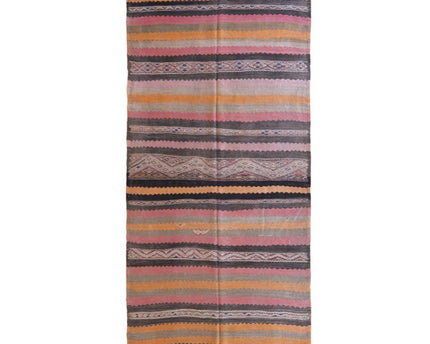 Zuiver wollen Marokkaans Kelim Berber tapijt 173 x 370 cm