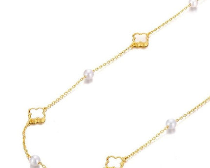 Elegante MOP Lucky Clover parels kralen ketting