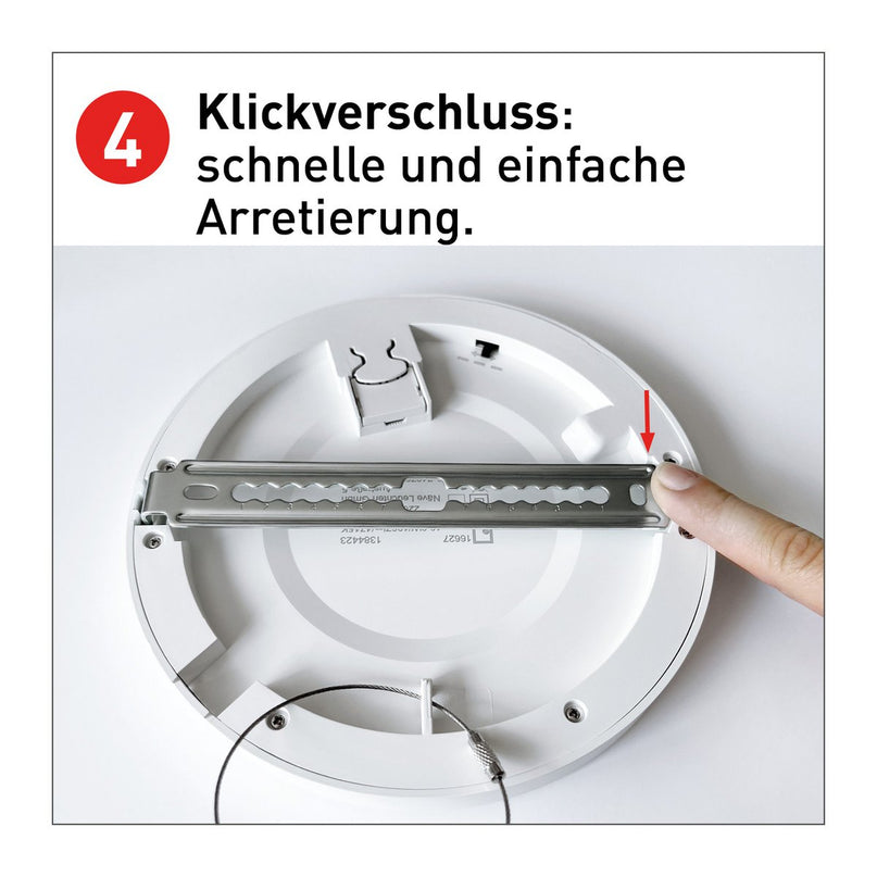LED-plafondlamp "bonus" Ø21,7 cm, functionele lichtinstallatie en structuur mogelijk, plafondlamp gemaakt van metaal en plastic in wit, met stevig ingebouwde LED's, waaronder CCT-kleurwisselaar