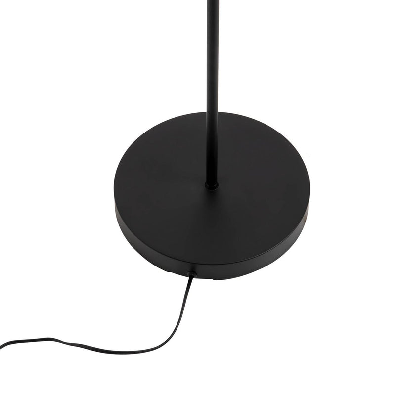 Staande lamp "Modo" gemaakt van zwart in zwart, versies in goud, E27 -aansluiting, vloerlamp voor woonkamer, eetkamer, keuken, gang, gang of kantoor, 150 x 49 cm
