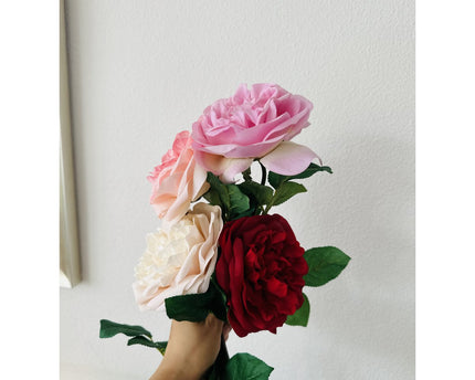 QMF Hand Touch Rose 65cm Purplek 1 PCS