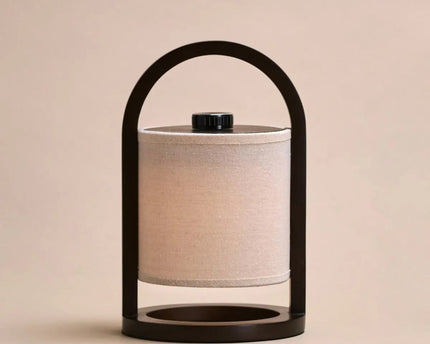 River Donkerbruine Draadloze Houten Lamp – Oplaadbaar & Dimbaar
