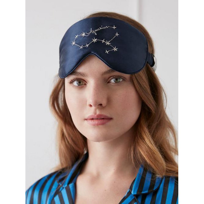 Sterrenbeelden 100% zijden slaapmasker-oversize