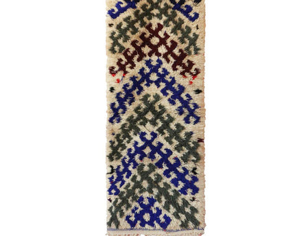 Zuiver wollen Marokkaans Berberkleed 58 x 157 cm