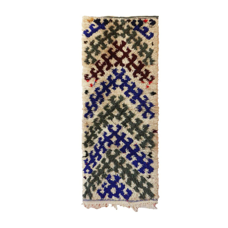 Zuiver wollen Marokkaans Berberkleed 58 x 157 cm
