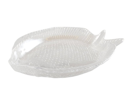 Glanzend glas visbeker 17,5x14,5 cm