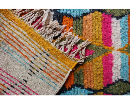 Zuiver wollen Marokkaans Berber halkleed 73 x 390 cm