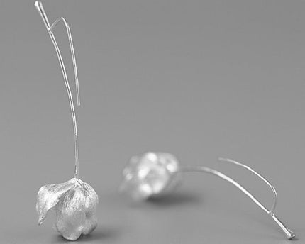 Unieke Tulpbloem Longline Oorbellen
