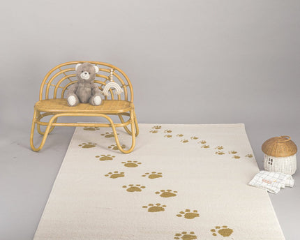 Zacht en comfortabel kindervloerkleed BEAR FOOTPRINTS