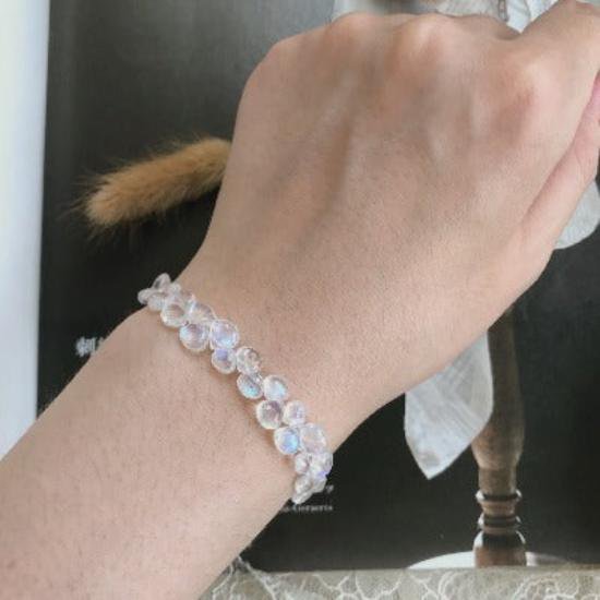 Sri Lanka Moonstone Waterdop kralen Bracelet