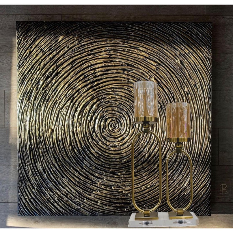 CANDLESTICK | GLASS | GOLD ZH02 Small size: 12*8.5*40