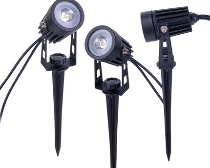 LED-zonne-spot met 3 zitplaatsen met Earthspout "Spoti" "buiten en speerboeien