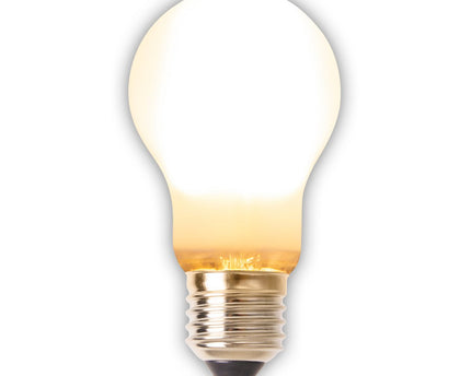 6-set LED-lamp voor E27-versie met elk 8 watt, gemaakt van metaal en glas, warm wit
