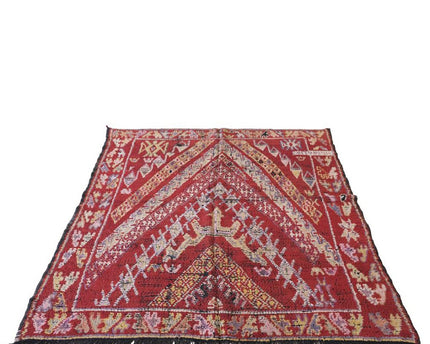 Marokkaans Berber-tapijt van vintage wol 175 x 180 cm