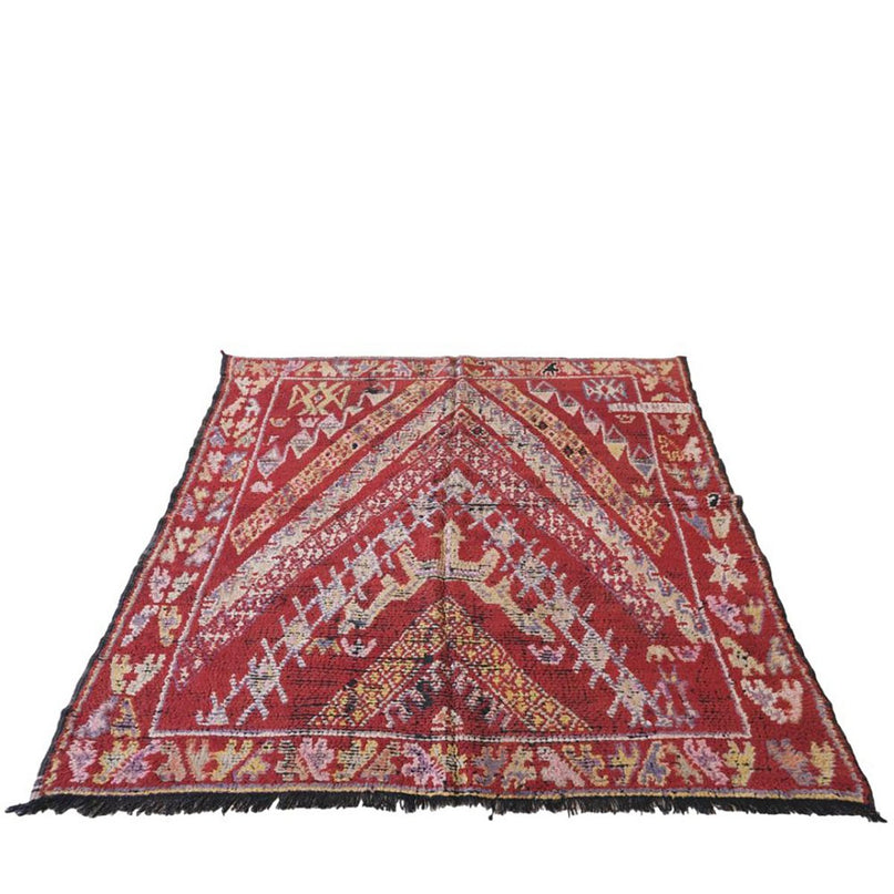 Marokkaans Berber-tapijt van vintage wol 175 x 180 cm