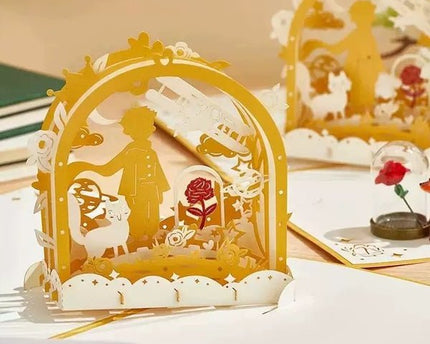 3D -kaart - Le Petit Prince Love Card voor vriendje