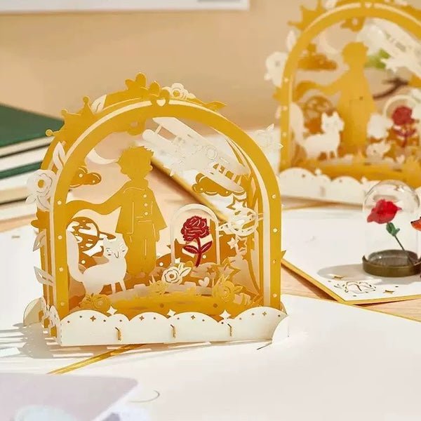3D -kaart - Le Petit Prince Love Card voor vriendje