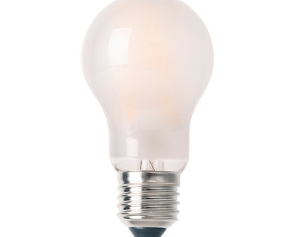 6-set LED-lamp voor E27-versie met elk 8 watt, gemaakt van metaal en glas, warm wit