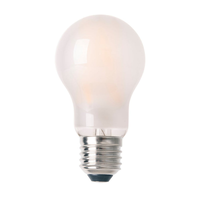 6-set LED-lamp voor E27-versie met elk 8 watt, gemaakt van metaal en glas, warm wit