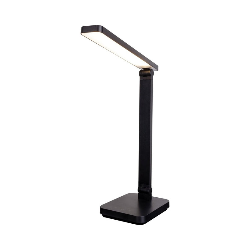LED -tafellamp "Mover" zwart, metaal en plastic, 38 cm hoog, opladen, dimpelbaar, CCT -kleurwisselaar