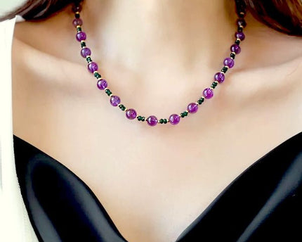 Amethyst Green Onyx kralen ketting n armband