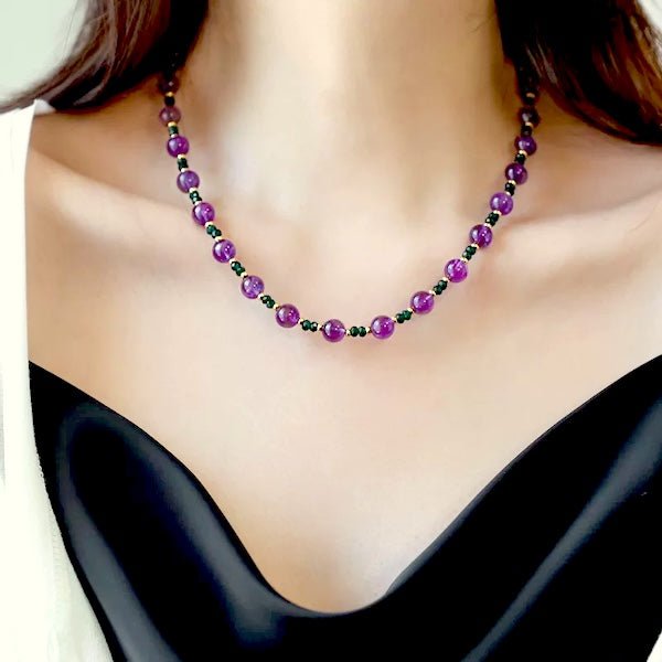 Amethyst Green Onyx kralen ketting n armband