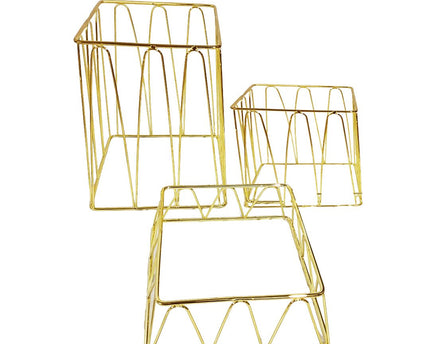 Golden Square Buffet Suppels - Set van 3