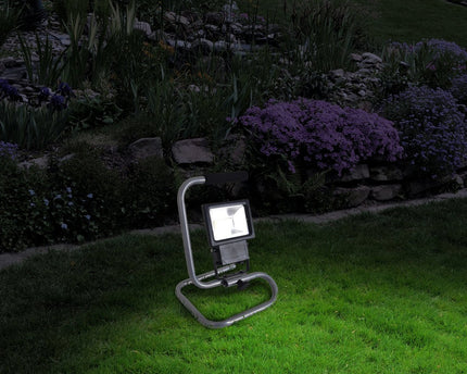 LED Outer Light "Baro" gemaakt van metaal en glas in het zwart, met geïntegreerde LED
