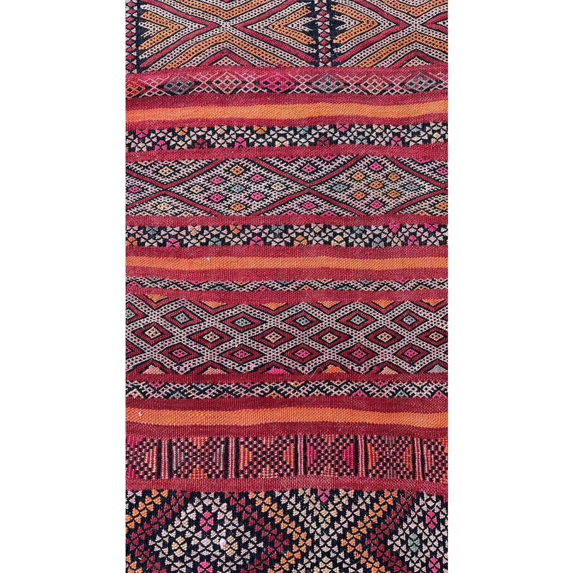 Zuiver wollen Marokkaans Kelim Berber tapijt 150 x 285 cm