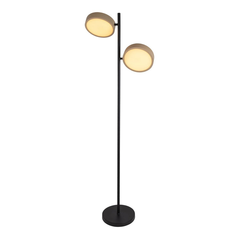 LED -vloerlamp "Tessa" amandel