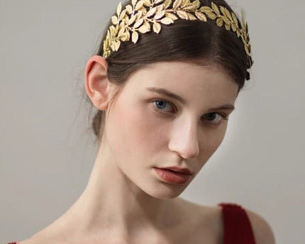 Griekse godin gouden bladeren hoofdband