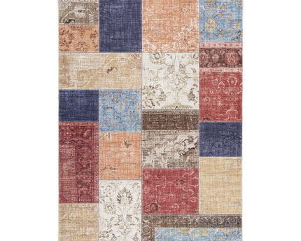 Patchwork tapijt afwerking Engels naaien caravan