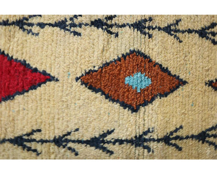 Zuiver wollen Marokkaans Berber halkleed 73 x 343 cm