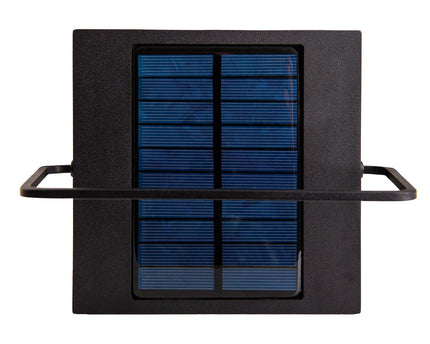 LED -camping/plintlamp H: 28 cm, voor buiten, plintlamp - metaal en plastic in het zwart, met geïntegreerde LED
