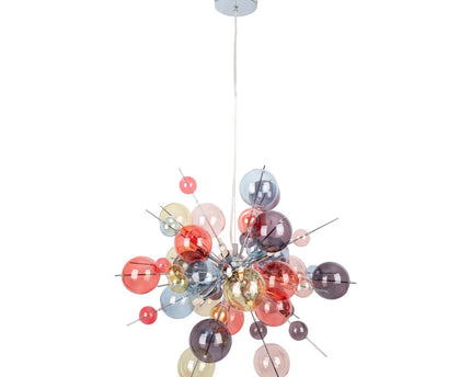 Hanger lamp "explosie" pastelkleuren