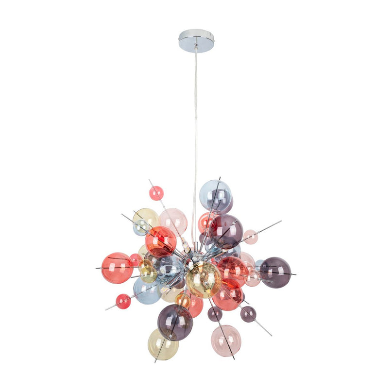 Hanger lamp "explosie" pastelkleuren